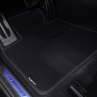 Clim Art® - All-Weather 1st & 2nd Row Black Rubber Floor Mat Set