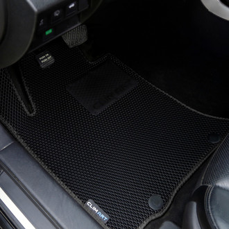 Clim Art® - All-Weather 1st & 2nd Row Black Rubber Floor Mat Set