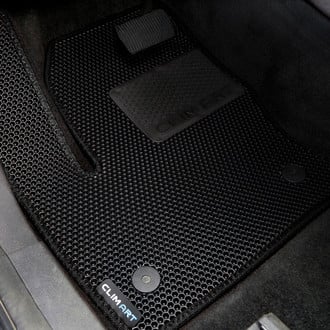 Clim Art® - All-Weather 1st & 2nd Row Black Rubber Floor Mat Set