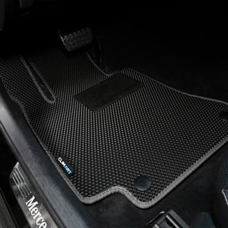 Clim Art® - All-Weather 1st & 2nd Row Black Rubber Floor Mat Set