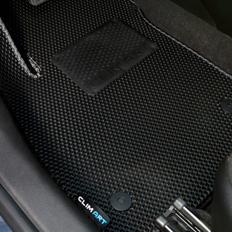 Clim Art® - All-Weather Black Rubber Floor Mat Set