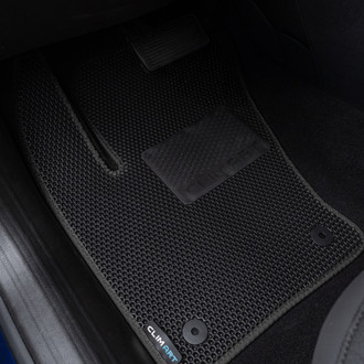 Clim Art® - All-Weather 1st & 2nd Row Black Rubber Floor Mat Set