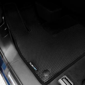 Clim Art® - All-Weather 1st & 2nd Row Black Rubber Floor Mat Set