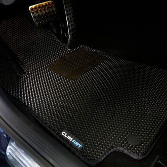 Clim Art® - All-Weather 1st & 2nd Row Black Rubber Floor Mat Set
