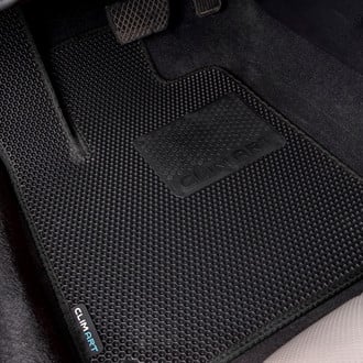 Clim Art® - All-Weather 1st & 2nd Row Black Rubber Floor Mat Set