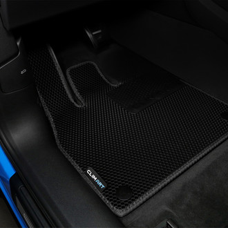 Clim Art® - All-Weather 1st & 2nd Row Black Rubber Floor Mat Set
