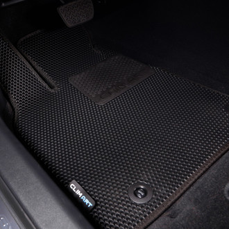 Clim Art® - All-Weather 1st & 2nd Row Black Rubber Floor Mat Set