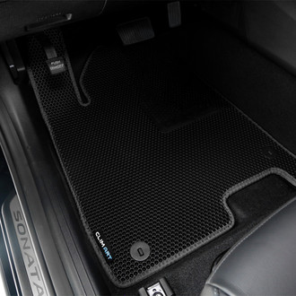 Clim Art® - All-Weather 1st & 2nd Row Black Rubber Floor Mat Set