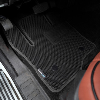 Clim Art® - All-Weather 1st & 2nd Row Black Rubber Floor Mat Set
