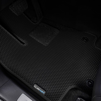 Clim Art® - All-Weather 1st, 2nd & 3rd Row Black Rubber Floor Mat Set