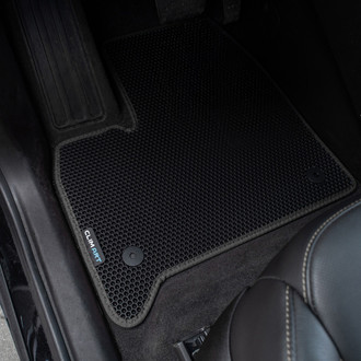 Clim Art® - All-Weather 1st, 2nd & 3rd Row Black Rubber Floor Mat Set