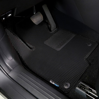 Clim Art® - All-Weather 1st & 2nd Row Black Rubber Floor Mat Set