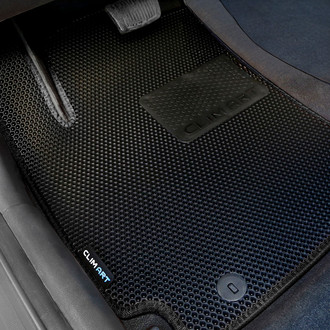 Clim Art® - All-Weather 1st & 2nd Row Black Rubber Floor Mat Set