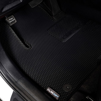 Clim Art® - All-Weather Black Rubber Floor Mat Set