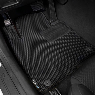 Clim Art® FL911516061 - All-Weather 1st & 2nd Row Black Rubber Floor Mat Set