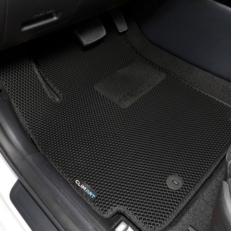 Clim Art® - All-Weather 1st & 2nd Row Black Rubber Floor Mat Set