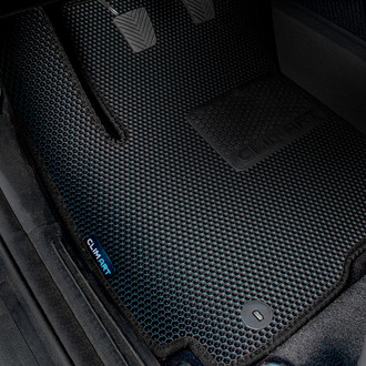 Clim Art® - All-Weather 1st & 2nd Row Black Rubber Floor Mat Set