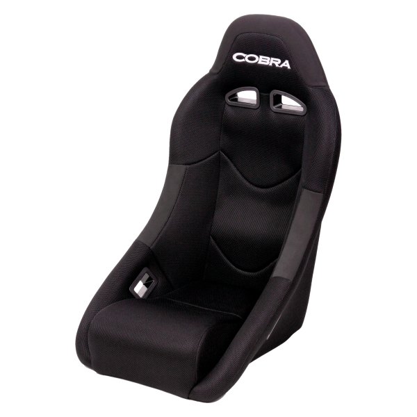 Cobra Seats® - Clubman Series Spacer Fabric/Vinyl Sport Seat, Black