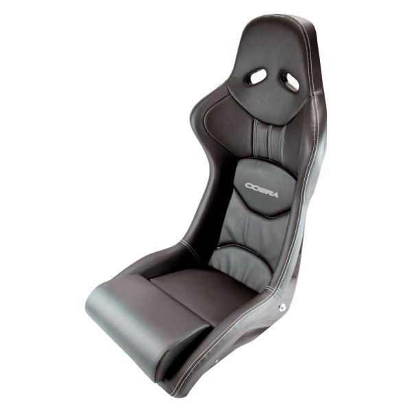 Cobra Seats® - Nogaro Circuit GRP Series Racing Seat with Low Profile Base, Black Amalfi and Dinamica Center