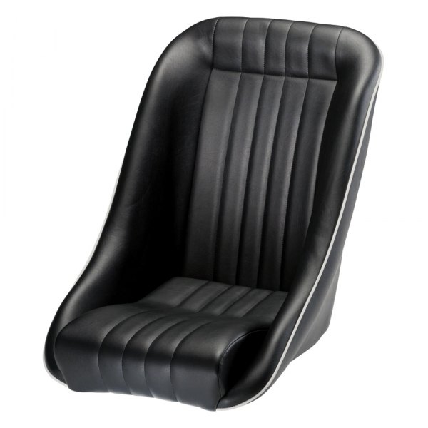 Cobra Seats C Clc V Bk Classic Cs Black Soft Grain Vinyl Race Seat Without Headrest - Bucket Seat Covers Without Headrest
