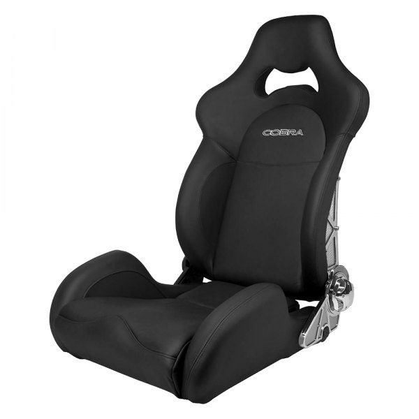 Cobra Seats® - Misano Lux L Black Leather with Carbon Backrest Race Seat