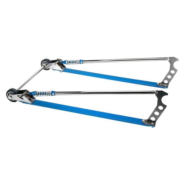 Competition Engineering® - Professional Chrome Plated Wheel-E-Bars with Blue Anodized Aluminum Components