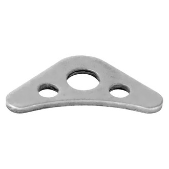 Competition Engineering® C3172 - Silver Mild Steel 1/8" Roll Bar Gussets with Lightening Holes