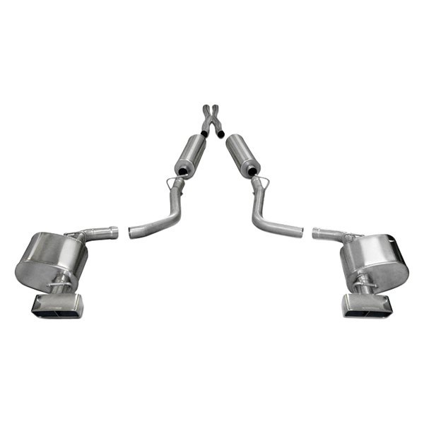 Corsa® - Xtreme™ 304 SS Cat-Back Exhaust System, Dodge Challenger