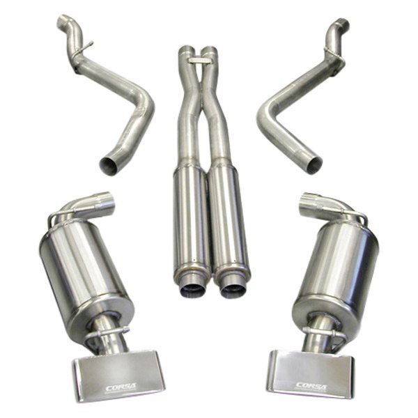 Corsa® - Xtreme™ 304 SS Cat-Back Exhaust System, Dodge Challenger