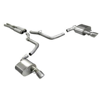 Corsa® - Xtreme™ 304 SS Cat-Back Exhaust System with Split Rear Exit