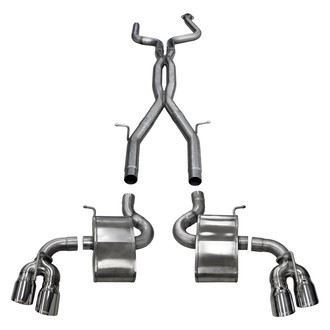 Corsa® - Xtreme Plus™ 304 SS Cat-Back Exhaust System with Quad Rear Exit