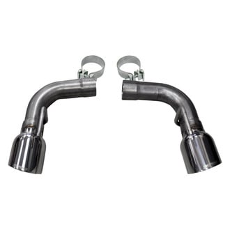 Corsa® - Pro-Series 304 SS Round Angle Cut Clamp-On Single Polished Exhaust Tips