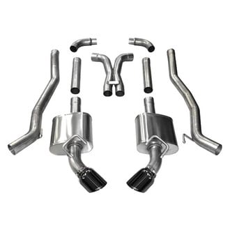 Corsa® - Xtreme™ 304 SS Cat-Back Exhaust System with Split Rear Exit