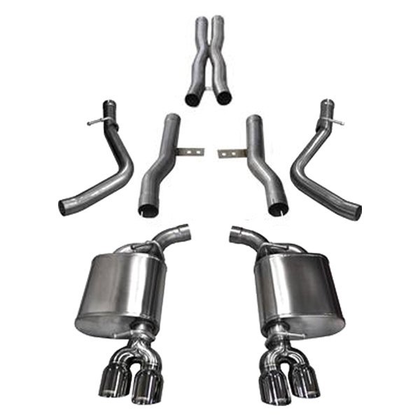 Corsa® - Dodge Challenger 2018 Xtreme™ 304 SS Cat-Back Exhaust System