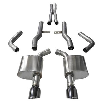 Corsa® - Xtreme™ 304 SS Cat-Back Exhaust System with Split Rear Exit