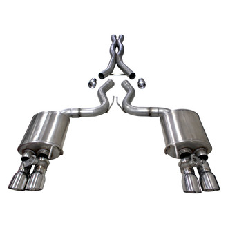 Corsa® - Xtreme™ 304 SS Cat-Back Exhaust System with Quad Rear Exit