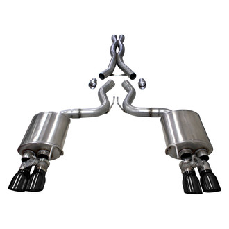 Corsa® - Xtreme™ 304 SS Cat-Back Exhaust System with Quad Rear Exit