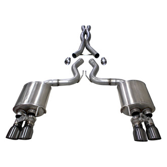 Corsa® - Xtreme™ 304 SS Cat-Back Exhaust System with Quad Rear Exit