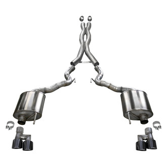 Corsa® - Xtreme™ 304 SS Cat-Back Exhaust System with Quad Rear Exit