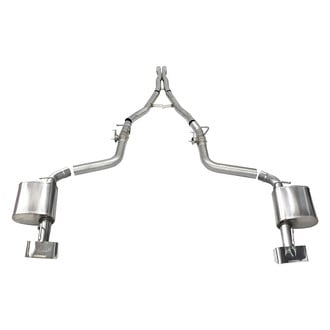 Corsa® - Xtreme™ 304 SS Cat-Back Exhaust System with Split Rear Exit