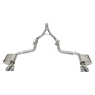Corsa® - Xtreme™ 304 SS Valved Cat-Back Exhaust System with Quad Rear Exit