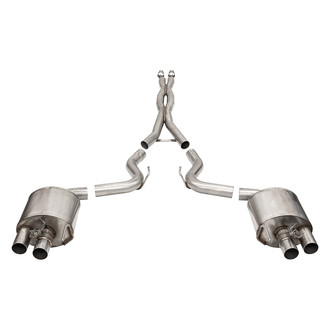 Corsa® - Xtreme™ 304 SS Cat-Back Exhaust System with Quad Rear Exit