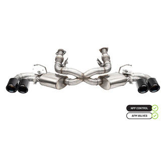 Corsa® - Variable Sound™ 304 SS Valved Cat-Back Exhaust System with Quad Rear Exit