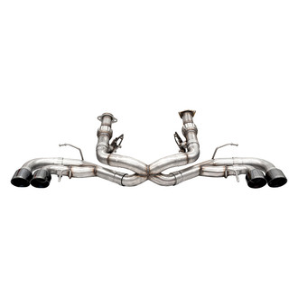 Corsa® - Track Series™ 304 SS Not Valved Cat-Back Exhaust System with Quad Rear Exit