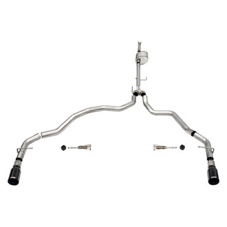 Corsa® - Xtreme™ 304 SS Cat-Back Exhaust System with Split Rear Exit