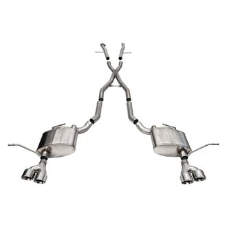 Corsa® - Xtreme™ 304 SS Cat-Back Exhaust System with Quad Rear Exit