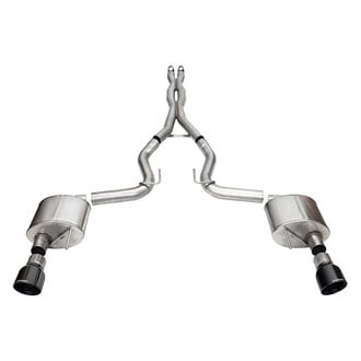 Corsa® - Xtreme™ 304 SS Cat-Back Exhaust System with Split Rear Exit