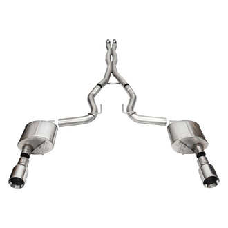 Corsa® - Xtreme™ 304 SS Cat-Back Exhaust System with Split Rear Exit