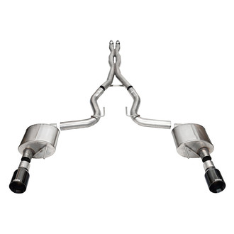 Corsa® - Xtreme™ 304 SS Cat-Back Exhaust System with Split Rear Exit