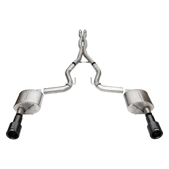 Corsa® - Xtreme™ 304 SS Cat-Back Exhaust System with Split Rear Exit